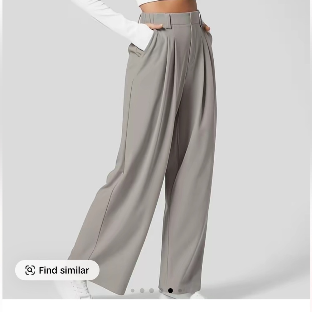 NWT Halara waffle wide leg pant